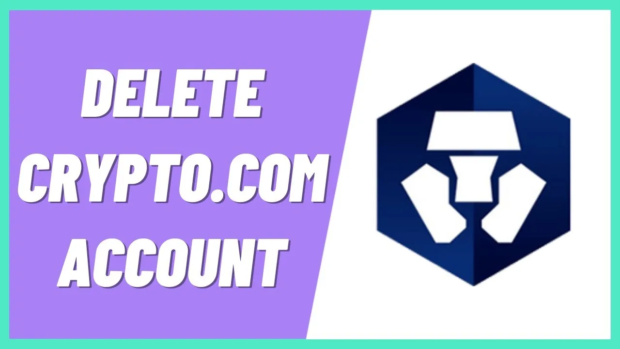 How to delete crypto com Account